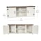 Flash Furniture White 59" Barn Door TV Stand Fits up to 65" TV's GC-MBLK67-WH-GG - alternate 4